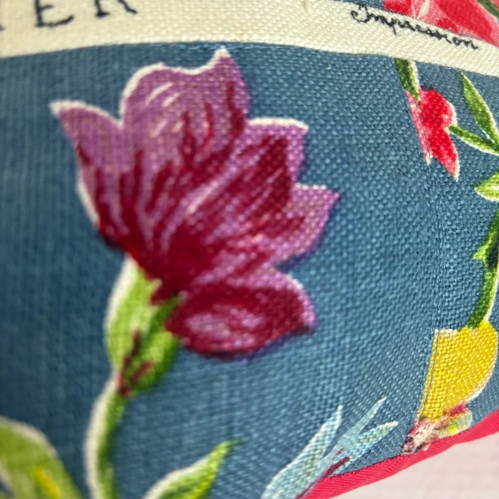 Handmade pillow-removal cover-French vintage floral fabric